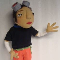 Kuro from Tekkon Kinkreet You send us image we make a custom soft toy for you!