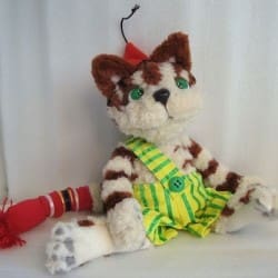 Findus the Cat (Christmas Edition) You send us image we make a custom soft toy for you!