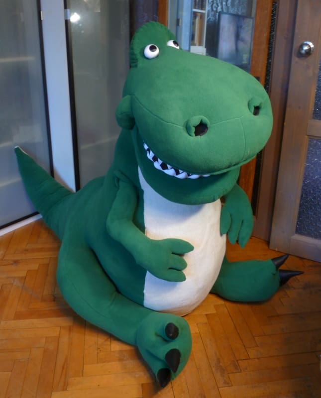 huge stuffed dinosaur
