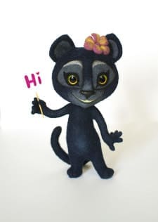 Viber Fox (winter edition) You send us image we make a custom soft toy for you!