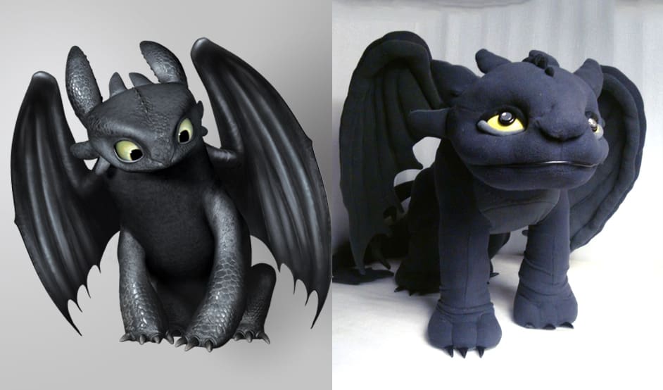 Toothless the dragon sof toy