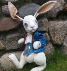 Rabbit from Alice in Wonderland You send us image we make a custom soft toy for you!