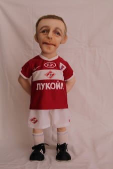 Football player doll You send us image we make a custom soft toy for you!