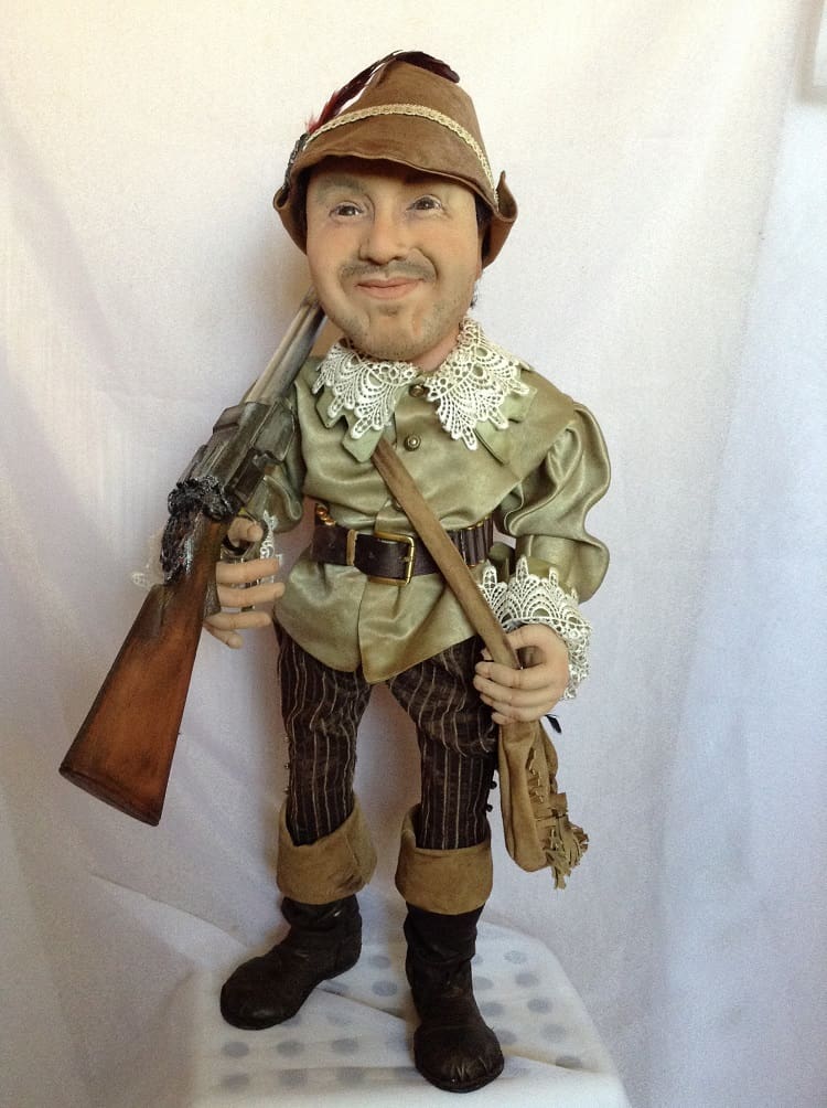 Oligarch-hunter doll You send us image we make a custom soft toy for you!