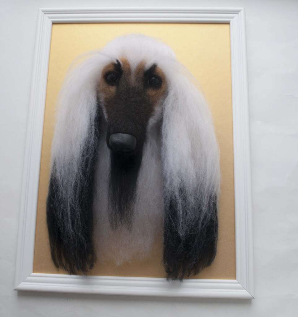 Turn Your Lovable Dog's Photo Into The Needle Felted Dog's Memorial 3D Portrait You send us image we make a custom soft toy for you!