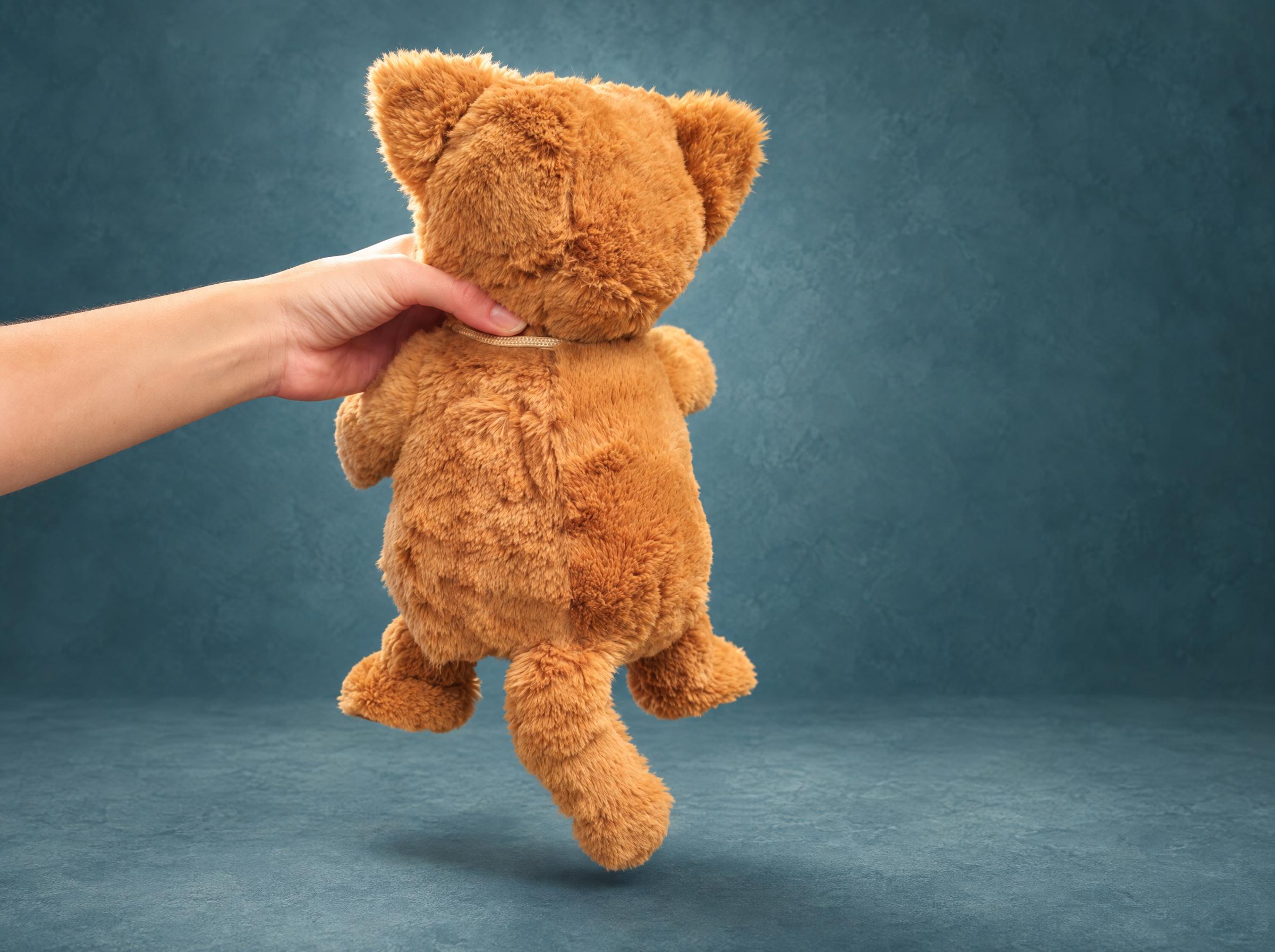 Cat Plush Replica of a Lost Family Toy Cat plush replica of a lost family toy, handmade: fluffy golden-brown faux fur, round body, soft hanging tail