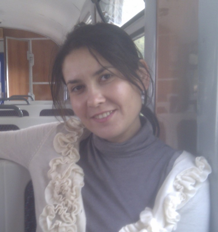 Photo of the birthday girl sent to us, the portrait the dark-haired Gadget look-alike doll was made from