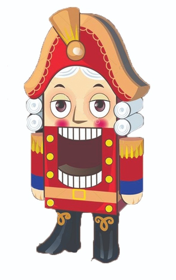 Customer’s reference picture for the Nutcracker plush Nutcracker cartoon picture the customer sent as reference for the life-size Nutcracker plush we made to order