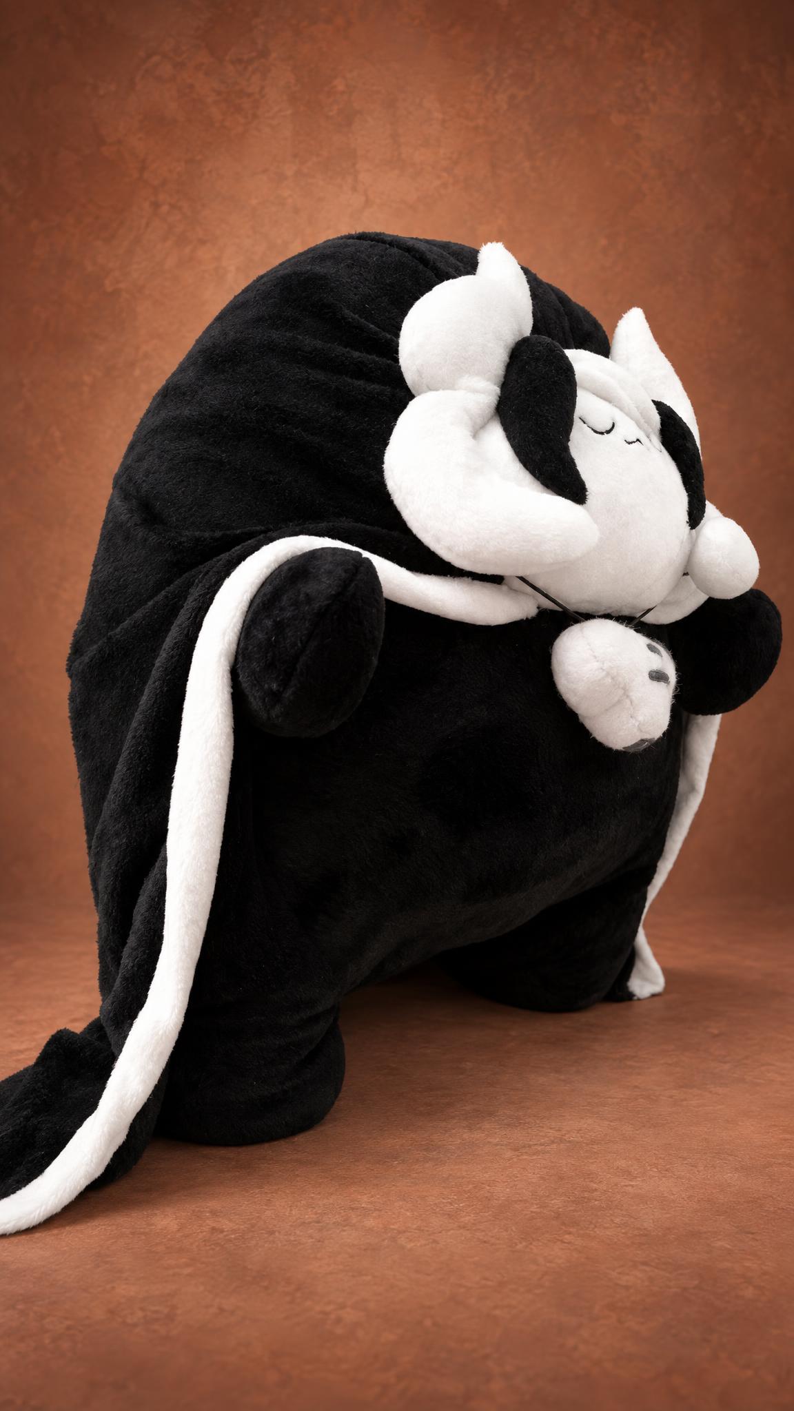 Ozen plushie from Made in Abyss, handmade to order, with a small white charm on a thin cord at her chest