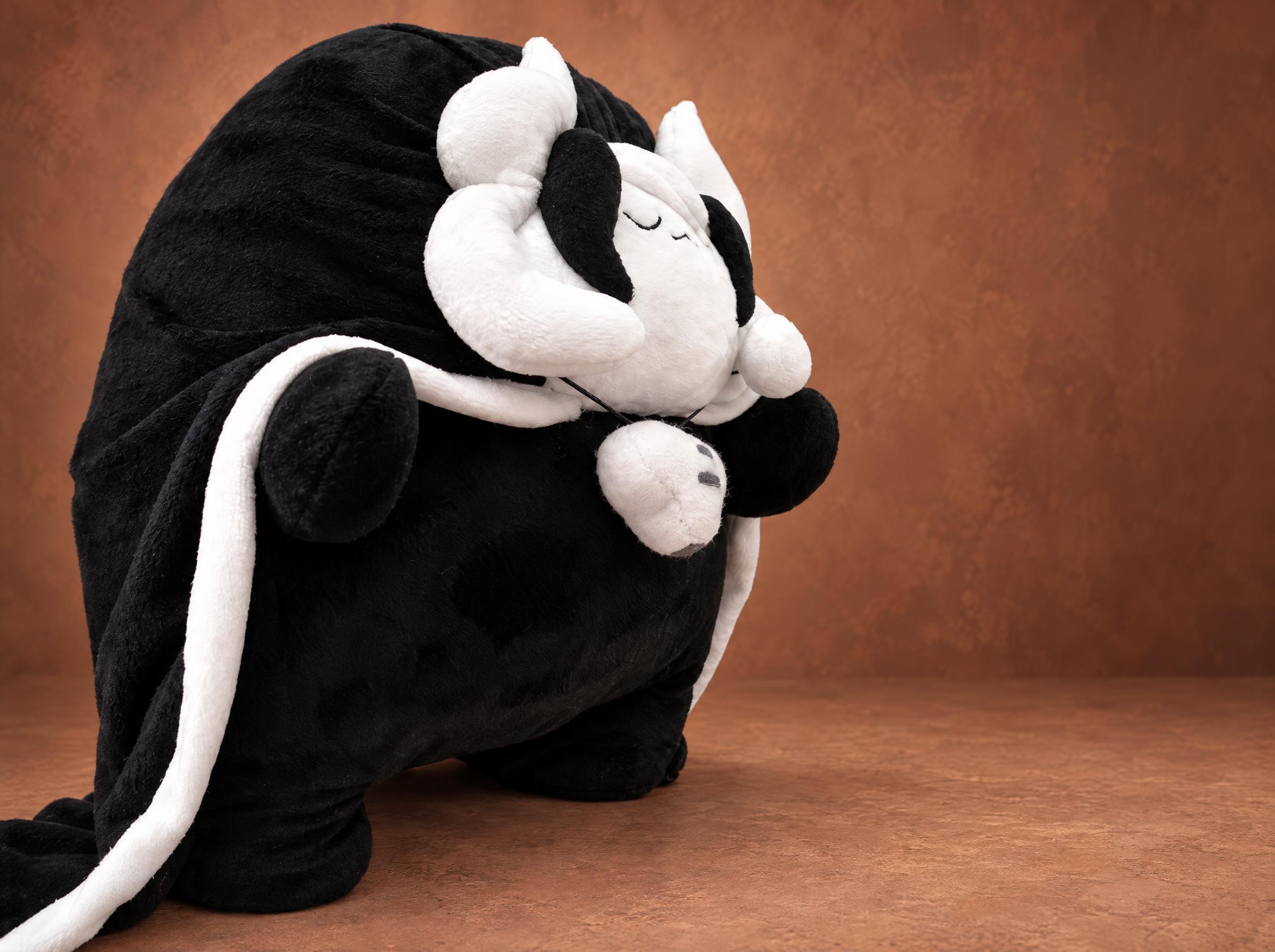 Ozen Plushie with White Charm, Handmade to Order Ozen plushie from Made in Abyss, handmade to order, with a small white charm on a thin cord at her chest
