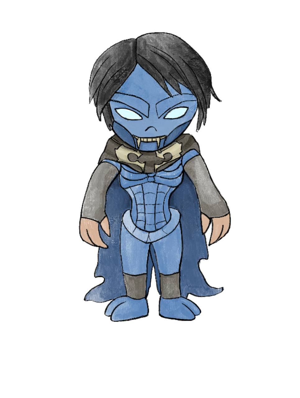 Raziel Plush Concept Drawing Our plush concept drawing of Raziel, the design approved before this Legacy of Kain toy was sewn