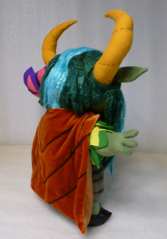Furion plush with his leaf cloak Furion plush from Dota 2 with a rust velvety cloak, leaf veins and yellow horns, custom handmade to order