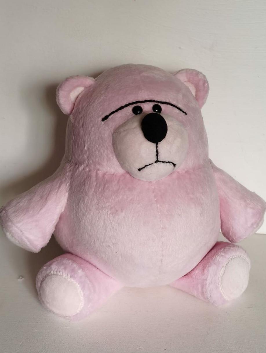 Handmade Toy Story pink teddy bear Handmade Toy Story pink teddy bear with a stitched frown and black button eyes, about 40 cm, made to order