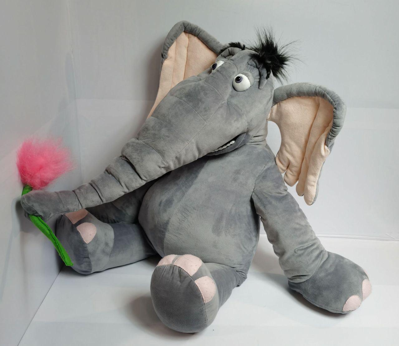 Horton Hears a Who! plush elephant Horton Hears a Who! plush elephant guarding the pink clover in his trunk, custom 50 cm handmade toy