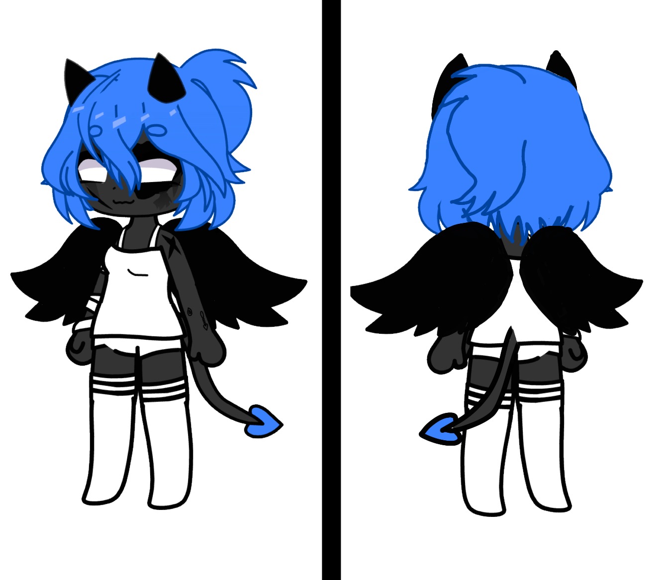 Kayla OC reference drawing Reference drawing of the OC Kayla, front and back, by the girl who invented her, sent for the custom doll
