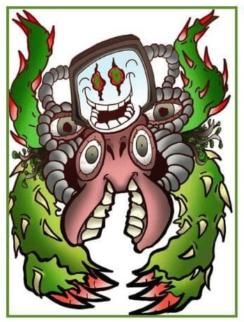 Omega Flowey fan art, the reference for the plush Omega Flowey fan art the customer sent as the reference for this custom Undertale plush