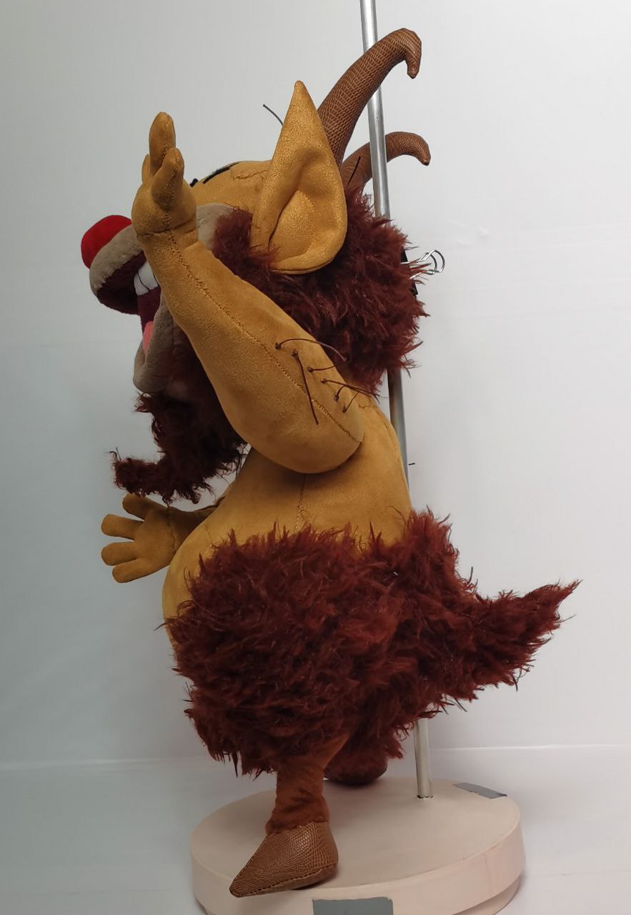 Phil plush with goat tail Phil plush from Hercules with a goat tail and shaggy faux fur legs, handmade satyr toy made to order