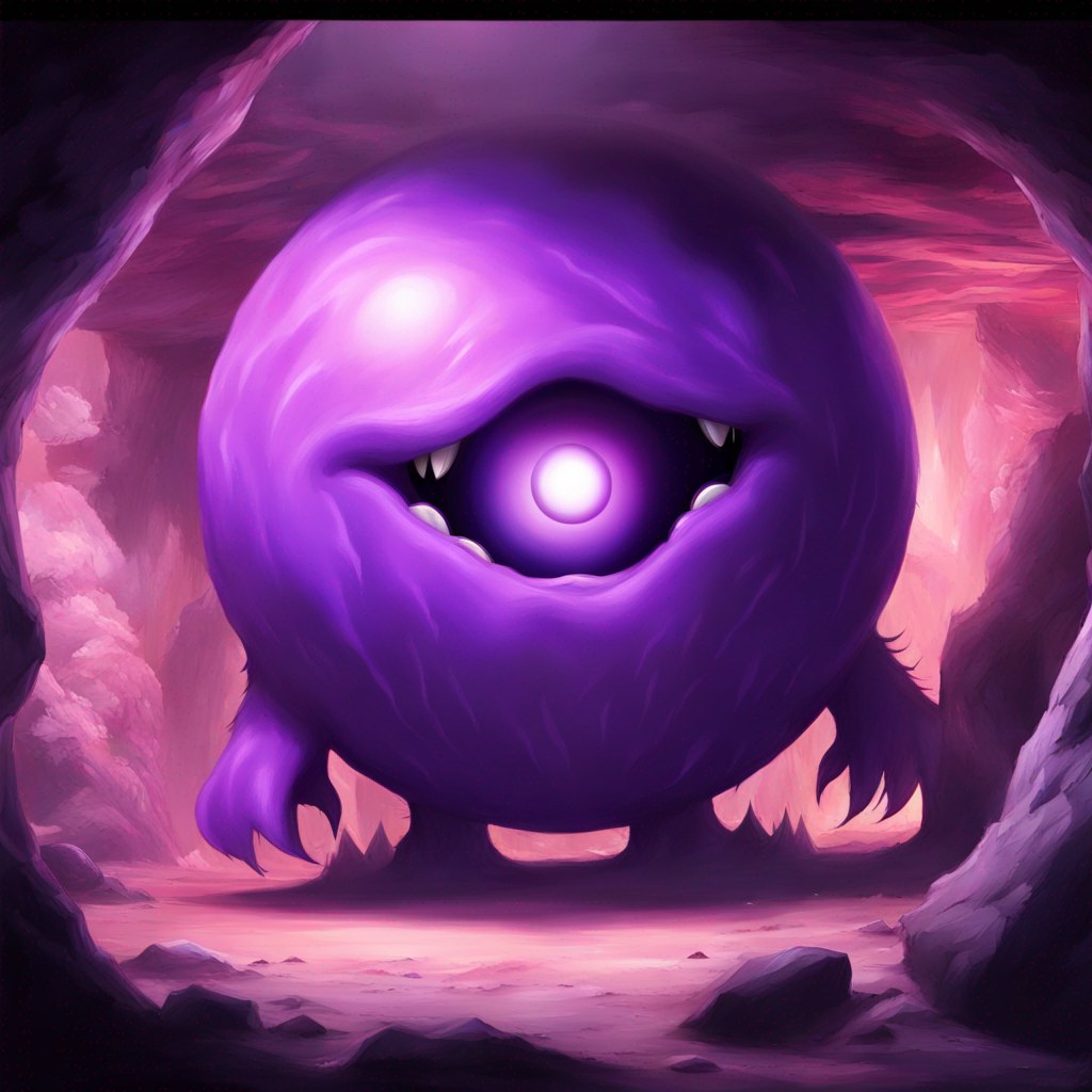 Reference picture for the purple monster plush AI picture of the purple monster from a child's drawings, the reference the customer sent for this custom plush