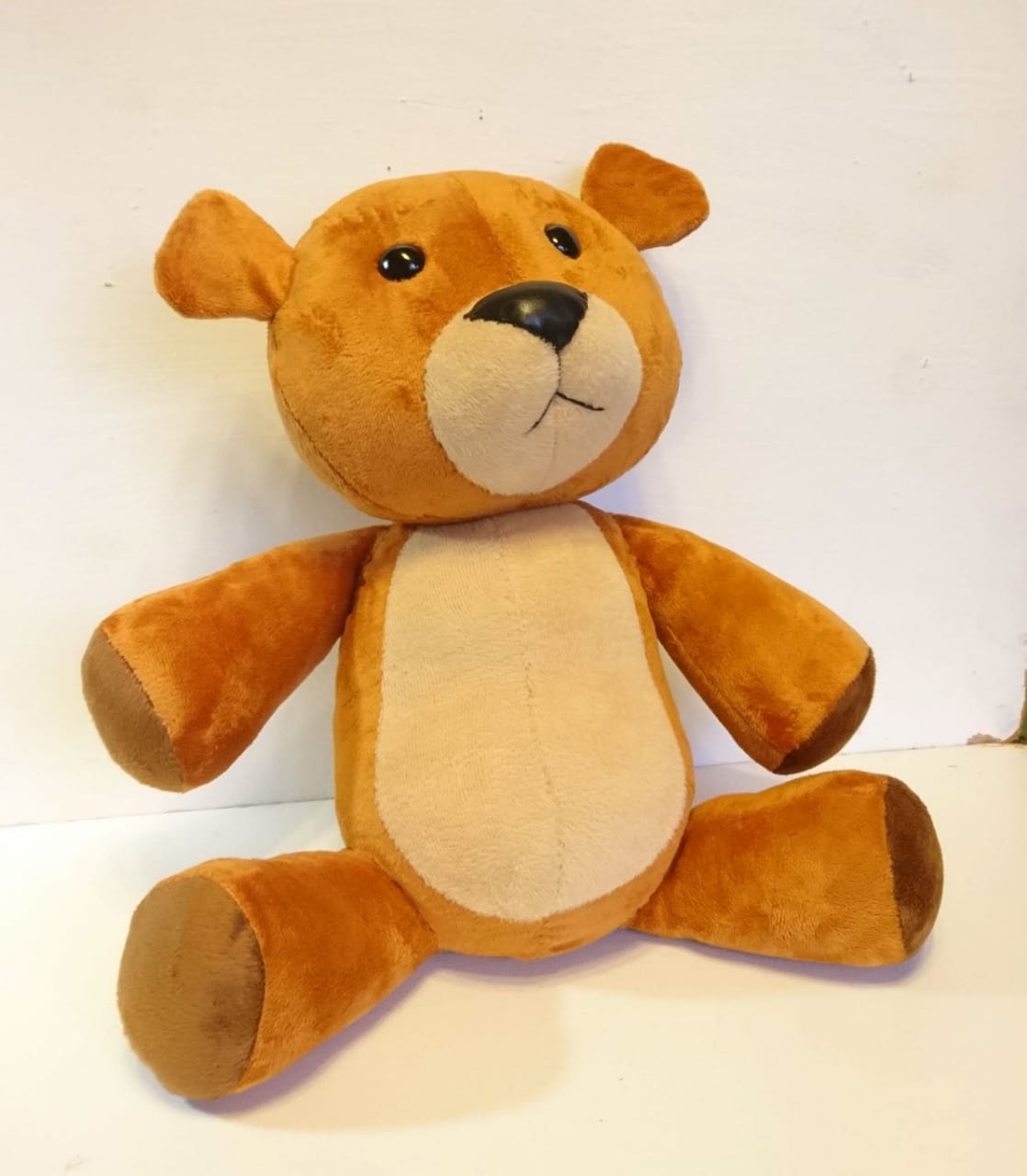 Stewie’s teddy bear Rupert plush Stewie's teddy bear Rupert as a handmade plush, caramel plush with black nose and brown paw pads
