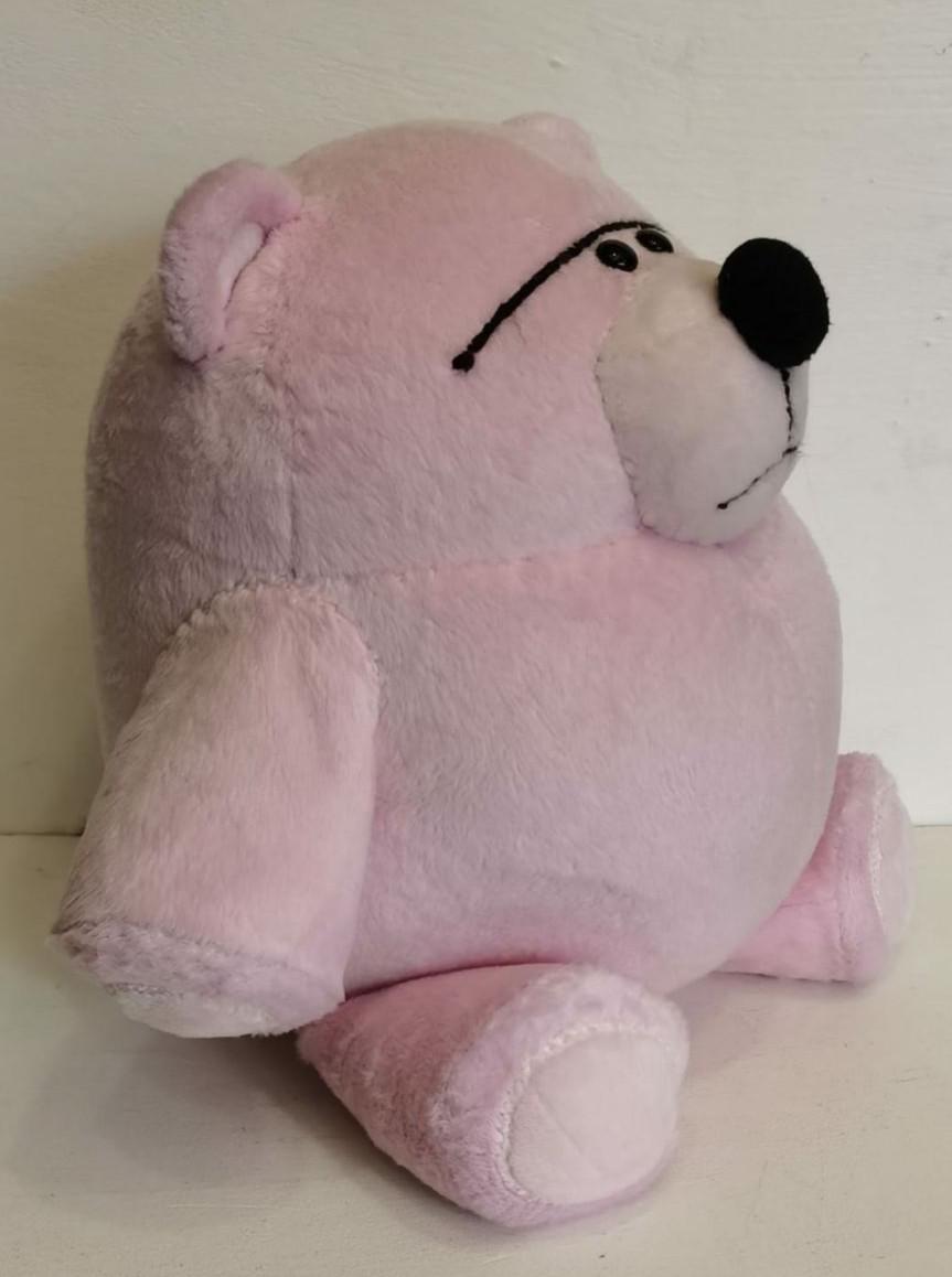 Unibrow teddy bear plush Unibrow teddy bear plush from Toy Story with a round black nose and short stubby arms, made to order